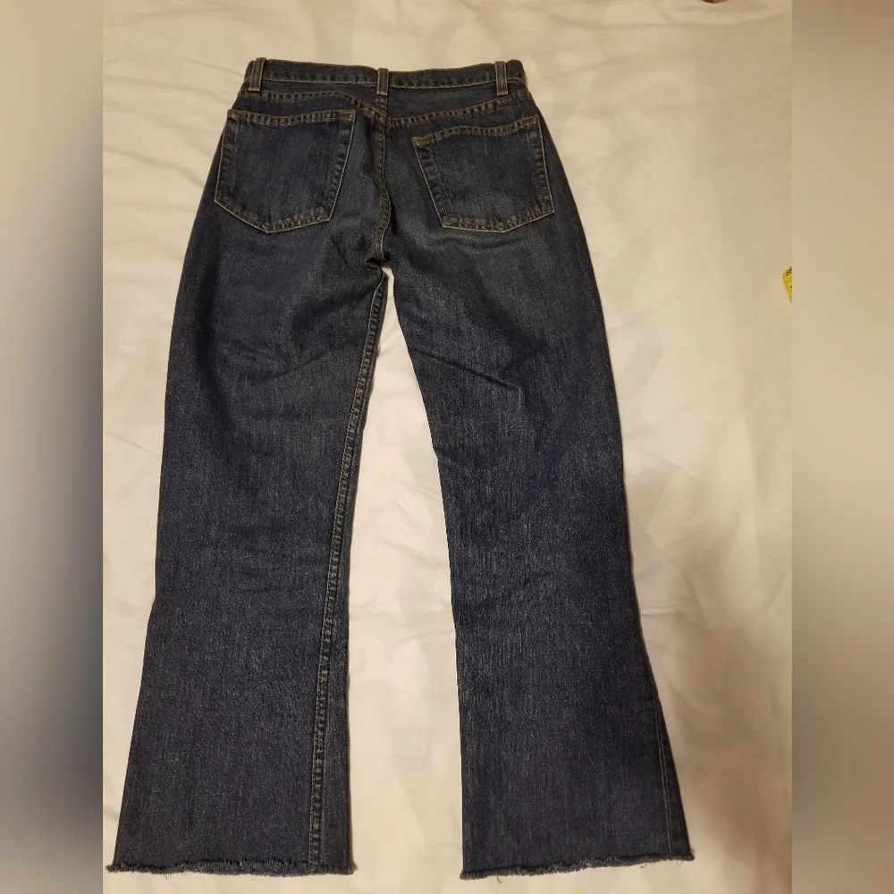 Reformation Mid crop Flare Jeans Women's Color Blue Size 25
